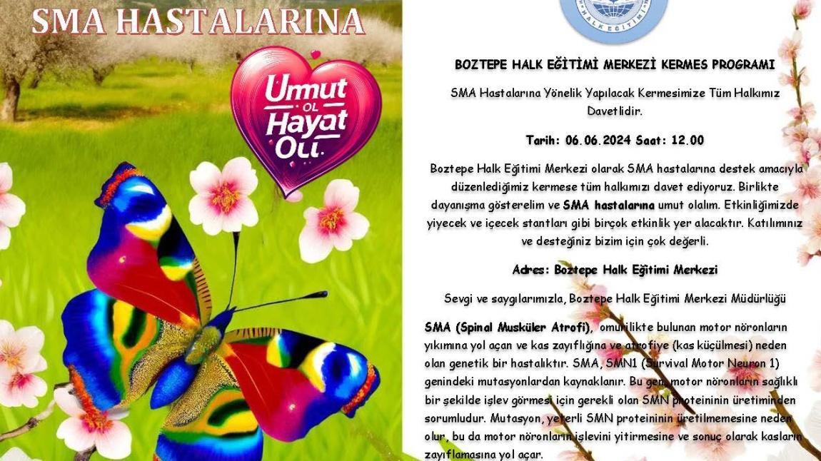 2023-2024 SMA Hastaları için KERMES